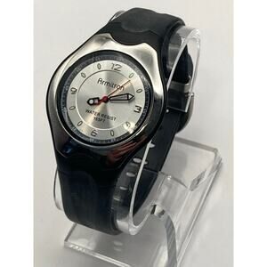 Armitron 25/6345 Mens Watch 36mm - New Battery - Adjustable Band up to 7.75 WR